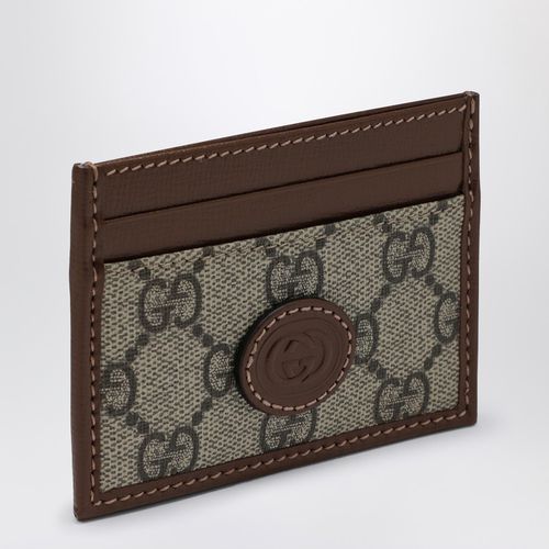 Fabric card holder GG Supreme /ebony - GUCCI - Modalova