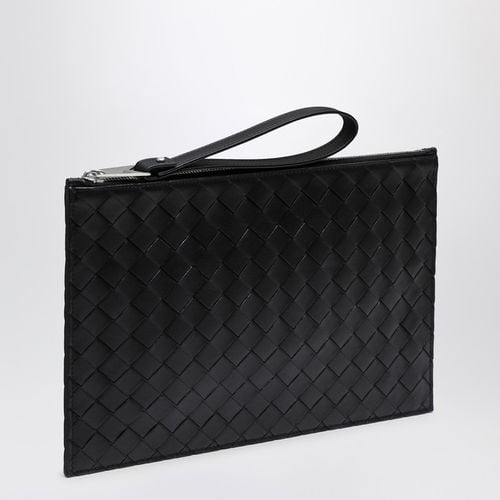 Large pouch black in Intrecciato - Bottega Veneta - Modalova