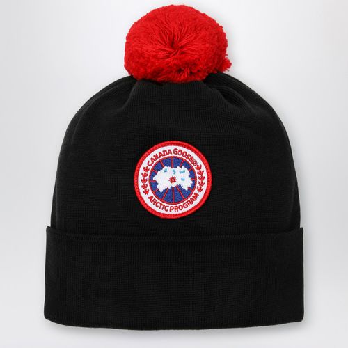 Black wool bonnet with pon pon - Canada Goose - Modalova