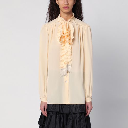 Ivory Crepe De Chine Shirt - Valentino - Modalova