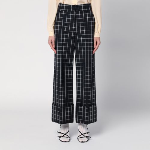 Black/ivory chequered trousers - Valentino - Modalova