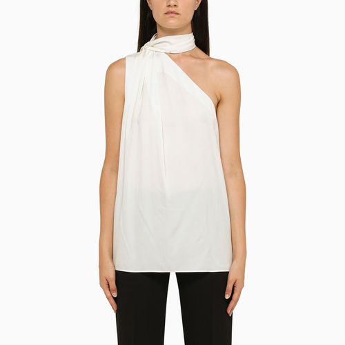 Cream asymmetric viscose top - Stella McCartney - Modalova