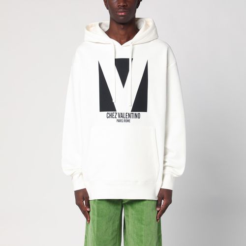 Ivory sweatshirt with Chez - Valentino - Modalova