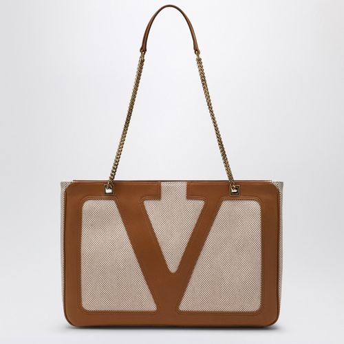 VALENTINO GARAVANI Cotton Leather Tote Bag for Women | Modalova