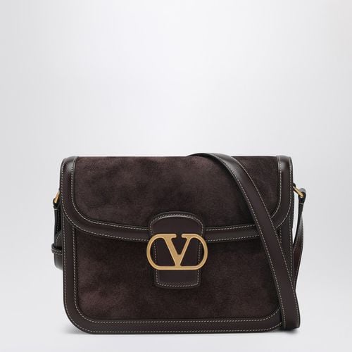 Dark leather and suede 9TO5 bag - Valentino Garavani - Modalova