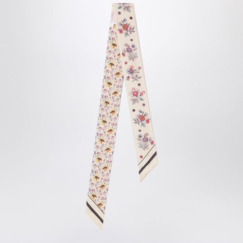 Thin silk scarf with floral pattern - Valentino Garavani - Modalova