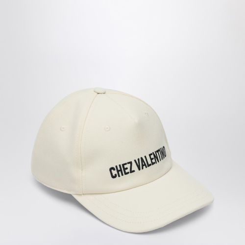 Chez Valentino ivory baseball cap - Valentino Garavani - Modalova