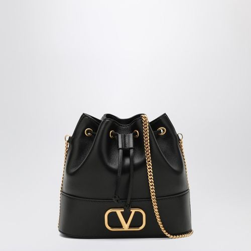 Vlogo black leather bucket bag - Valentino Garavani - Modalova