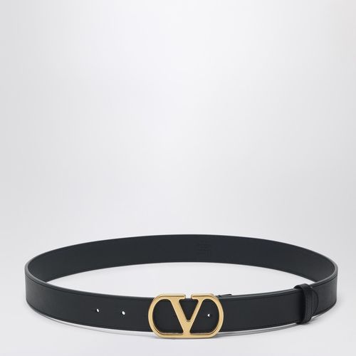 Cintura Vlogo Signature nera/oro - Valentino Garavani - Modalova
