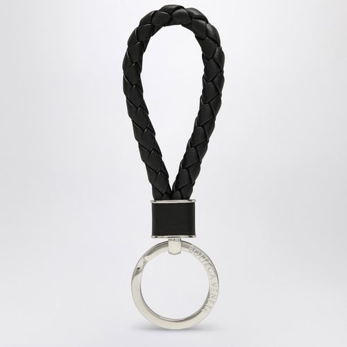 Black keyring in woven leather - Bottega Veneta - Modalova