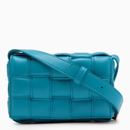 Padded Cassette pool blue leather bag - Bottega Veneta - Modalova