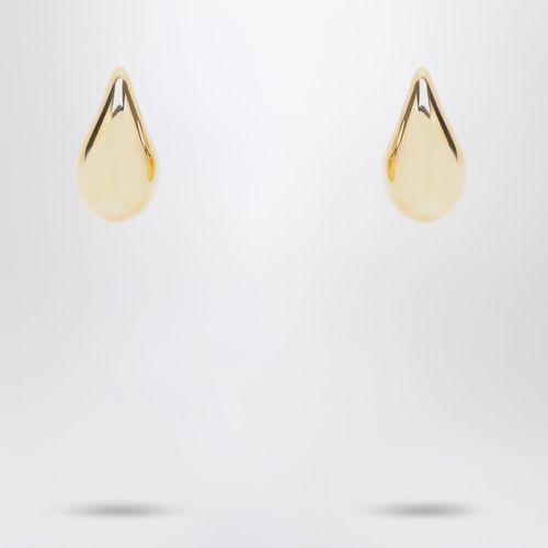 Large Drop earrings in silver with gold finish - Bottega Veneta - Modalova