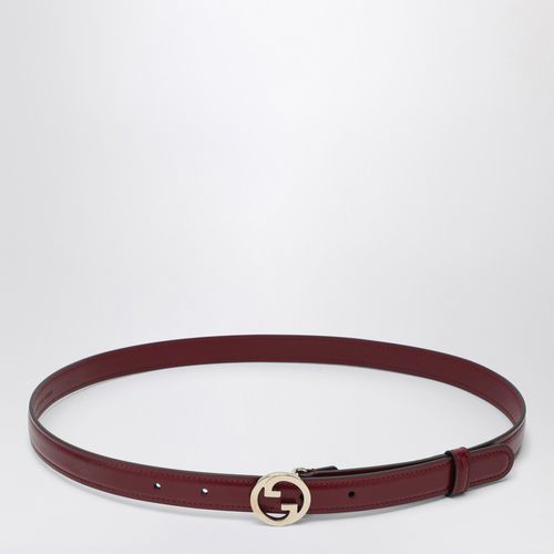 Cintura Blondie Rosso Ancora in pelle - GUCCI - Modalova