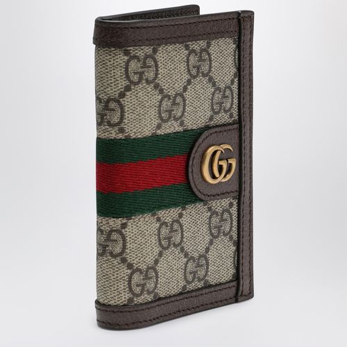 Kreditkartenetui Ophidia aus GG-Supreme-Stoff /ebenholz - GUCCI - Modalova