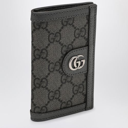 Grau/schwarzer Kartenhalter in GG Supreme - GUCCI - Modalova