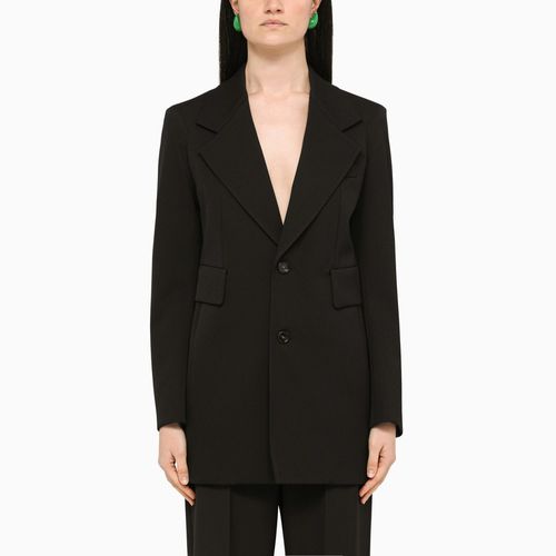 Black single-breasted wool blazer - Bottega Veneta - Modalova