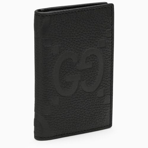 Black vertical wallet in Jumbo GG - GUCCI - Modalova