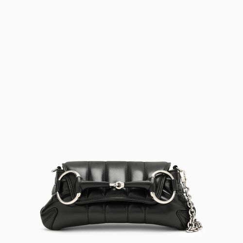 Borsa Horsebit Chain nera piccola - GUCCI - Modalova