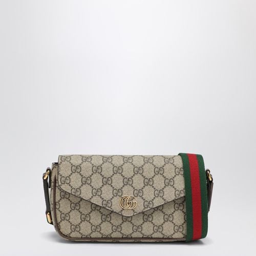 Borsa mini Ophidia beige/marrone - GUCCI - Modalova