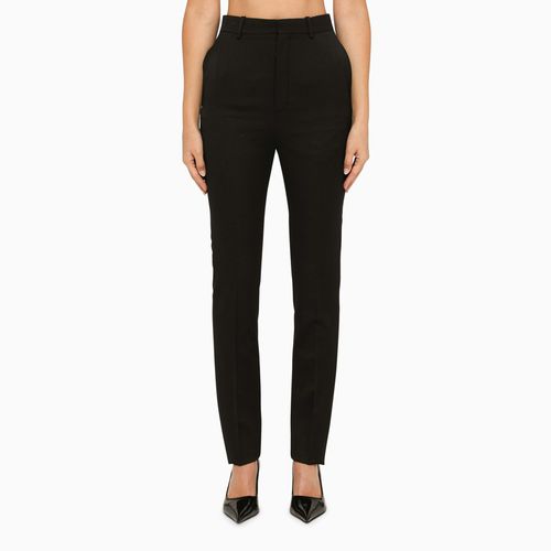 Regular black wool trousers - Saint Laurent - Modalova