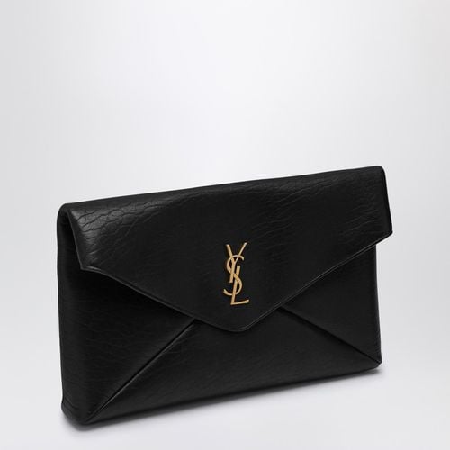 Pochette Envelope Cassandre grande nera - Saint Laurent - Modalova