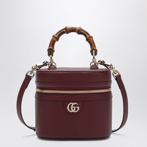 Mini red shoulder bag Anchor with bamboo detail - GUCCI - Modalova