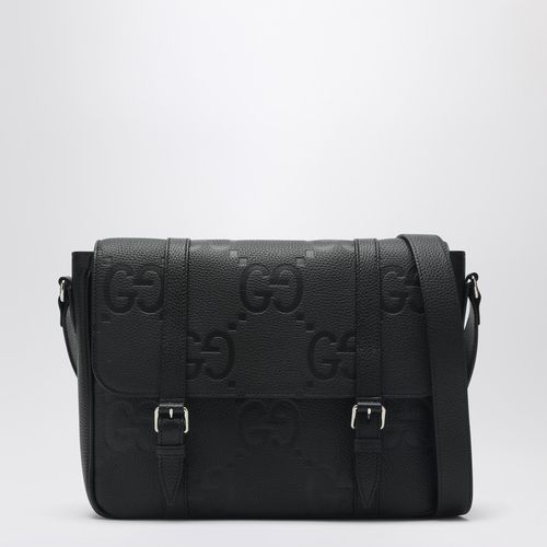 Black Jumbo GG leather shoulder bag - GUCCI - Modalova