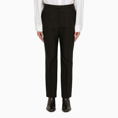 Regular trousers in wool blend - Saint Laurent - Modalova