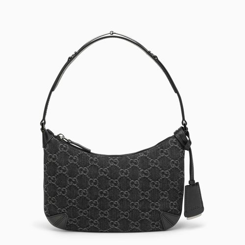 Borsa a spalla piccola Horsebit nera/grigia - GUCCI - Modalova