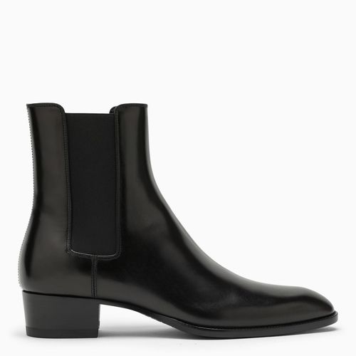 Brown leather Chelsea Wyatt boots - Saint Laurent - Modalova