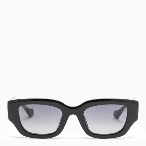 Eckige Sonnenbrille schwarz - GUCCI - Modalova