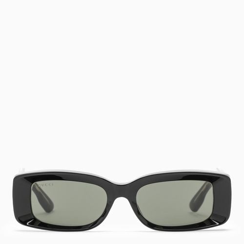 Eckige Sonnenbrille schwarz - GUCCI - Modalova