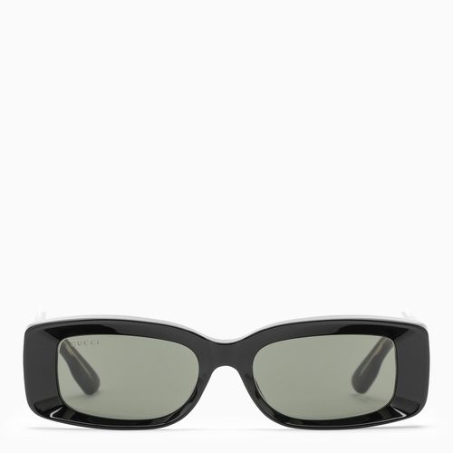 Rectangular black sunglasses - GUCCI - Modalova