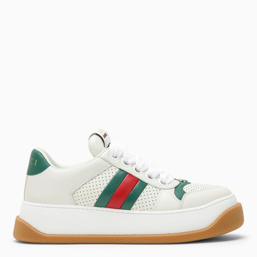 Weißer Siebdrucker, niedriger Sneakers - GUCCI - Modalova