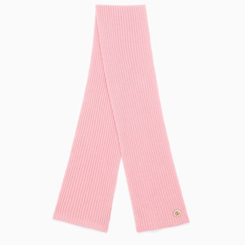 Pink cashmere scarf with logo - GUCCI - Modalova