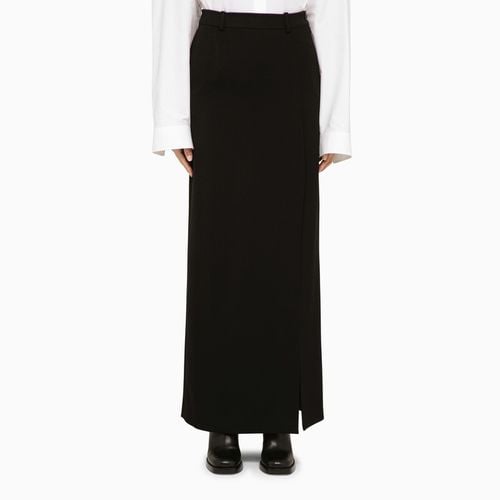 Black wool long skirt - Balenciaga - Modalova