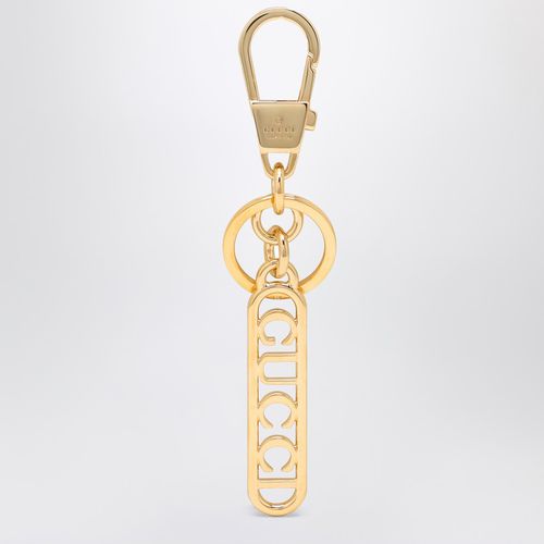 Golden key ring with logo - GUCCI - Modalova