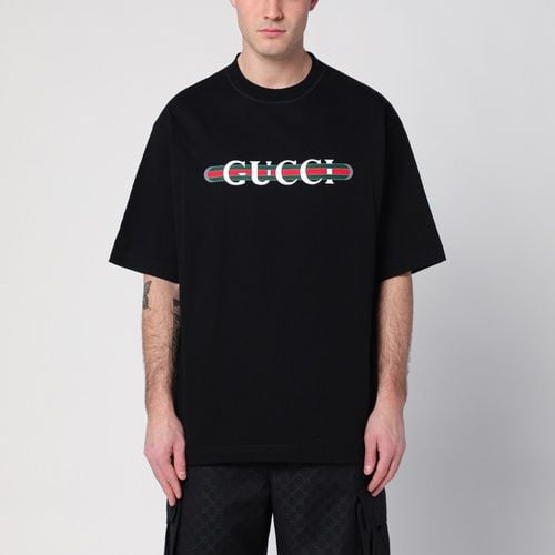 Cotton T-shirt with logo print - GUCCI - Modalova