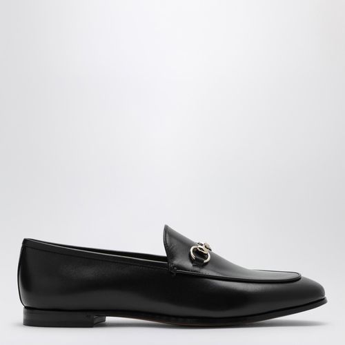 Black leather Jordaan loafer - GUCCI - Modalova