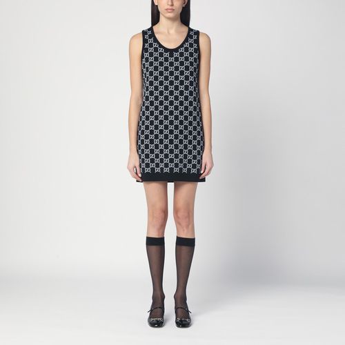 Reversible /white mini dress with GG pattern - GUCCI - Modalova