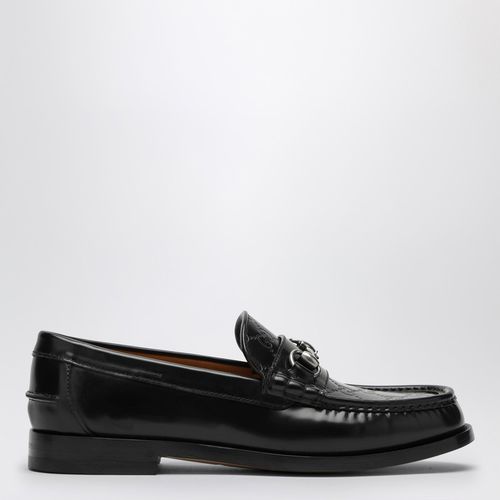 Black GG motif loafer with horsebit - GUCCI - Modalova