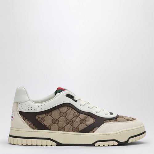 Re-Web Sneaker in ivory/beige/ebony GG fabric - GUCCI - Modalova