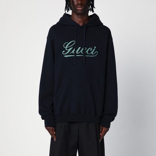 Marineblauer Hoodie mit Logo - GUCCI - Modalova