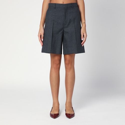 Graue Bermudashorts aus Wolle - GUCCI - Modalova