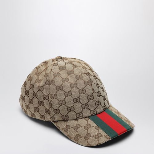 And ebony GG fabric baseball cap - GUCCI - Modalova