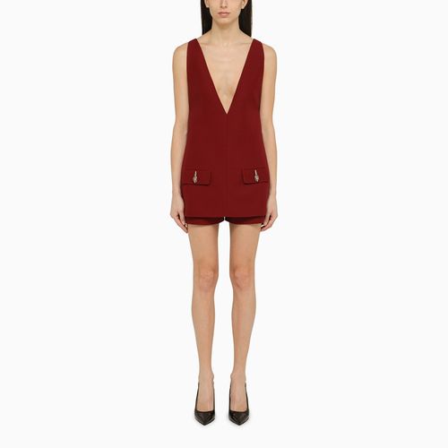 Short jumpsuit with deep neckline - GUCCI - Modalova