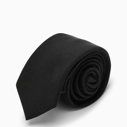 Black silk tie - Saint Laurent - Modalova