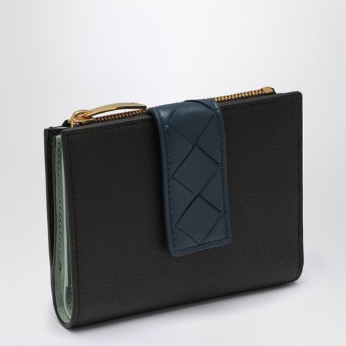 Tag bi-fold wallet small Fondant/Blue - Bottega Veneta - Modalova