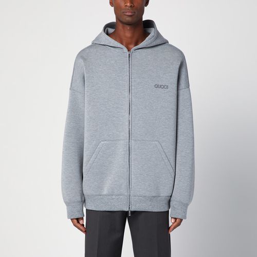 Grey viscose jersey over sweatshirt - GUCCI - Modalova