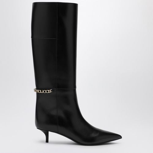 Schwarzer Lederstiefel Signorina - GUCCI - Modalova